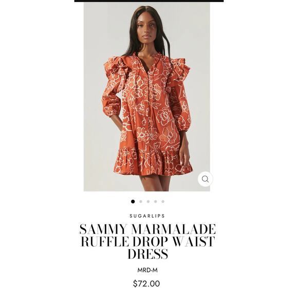 Sugarlips Dresses & Skirts - SUGARLIPS
SAMMY MARMALADE RUFFLE DROP WAIST DRESS. Sz XL. (No tag)